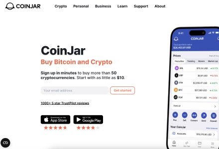 CoinJar – Evergreen Crypto Exchange, Perfect for Beginners