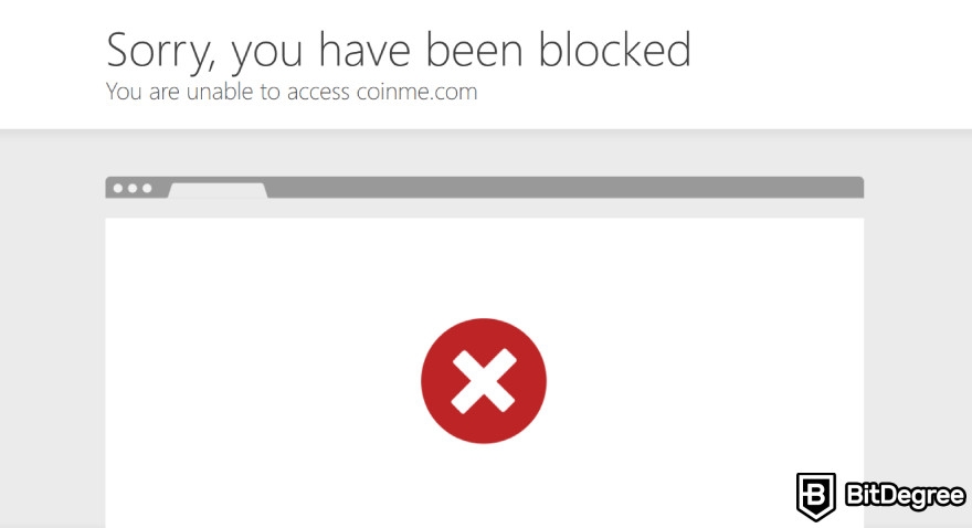 Coinme reviews: sorry, you have been blocked.