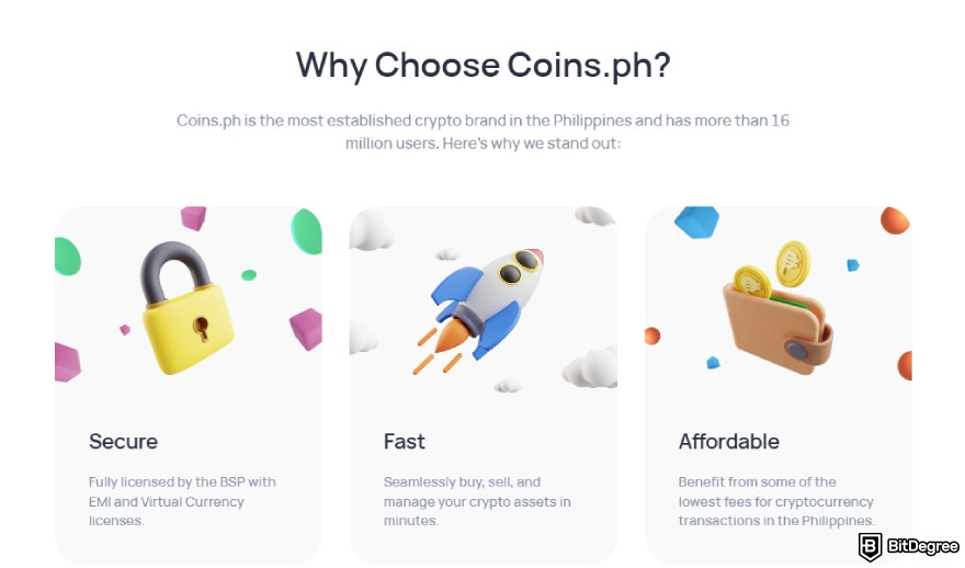 Coins.ph review: homepage.