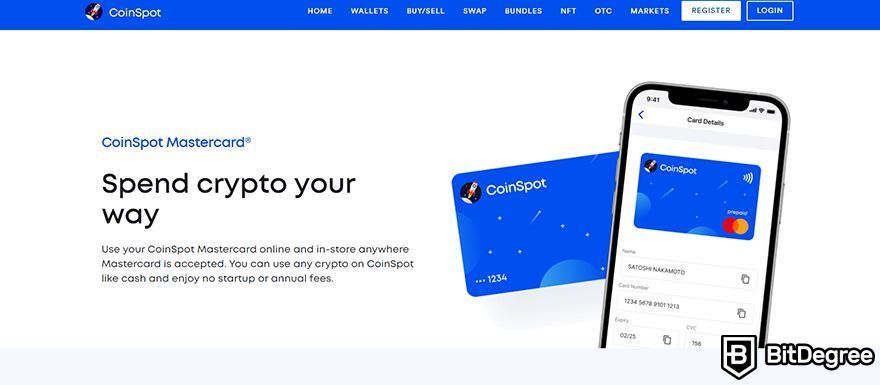 CoinSpot review: crypto card overview.