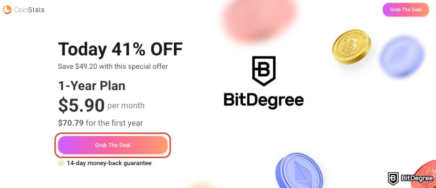 CoinStats promo code: exclusive BitDegree offer page. CoinStats promo code: exclusive BitDegree offer page.