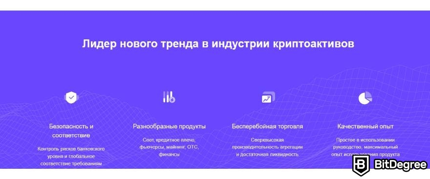 CoinW отзывы: преимущества платформы на главной странице.