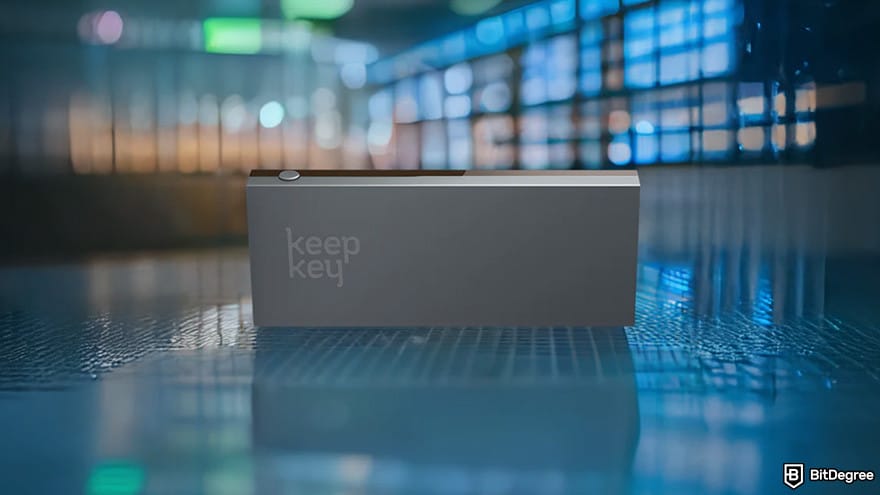 Cold wallet: KeepKey.