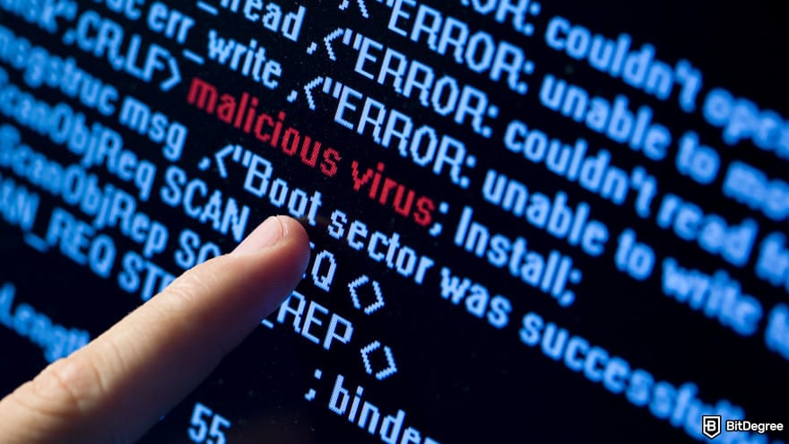 Cold wallet: malicious virus.