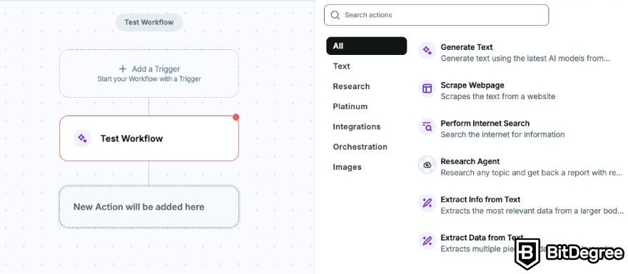 Copy AI review: Blog Post Workflow feature.