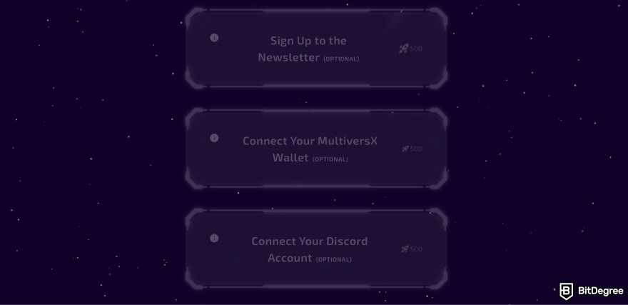 Cosmos airdrop list: a screenshot of Space Race airdrop tasks.
