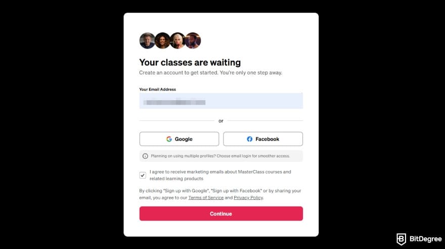 MasterClass Black Friday: enter your email address. MasterClass Black Friday: enter your email address.