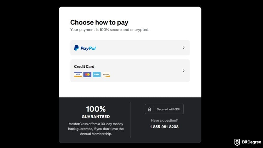 MasterClass Black Friday: complete the payment. MasterClass Black Friday: complete the payment.
