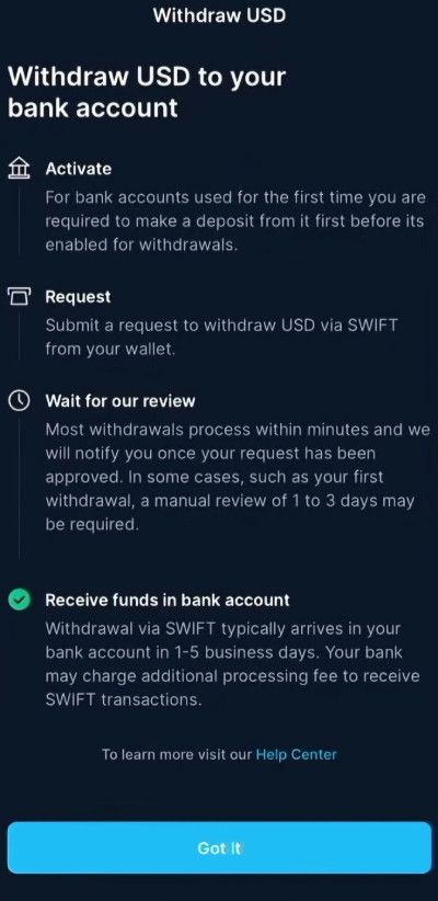 Crypto.com fees: submission process details.