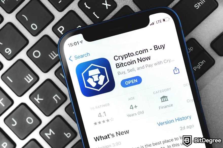 Crypto.com NFT review: Crypto.com mobile app.