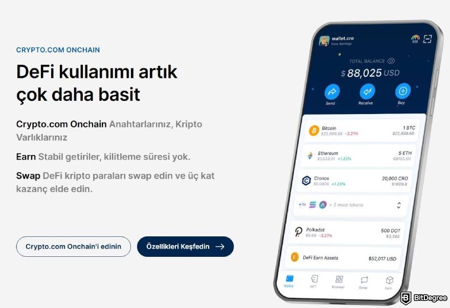 Crypto.com Wallet İncelemesi: DeFi