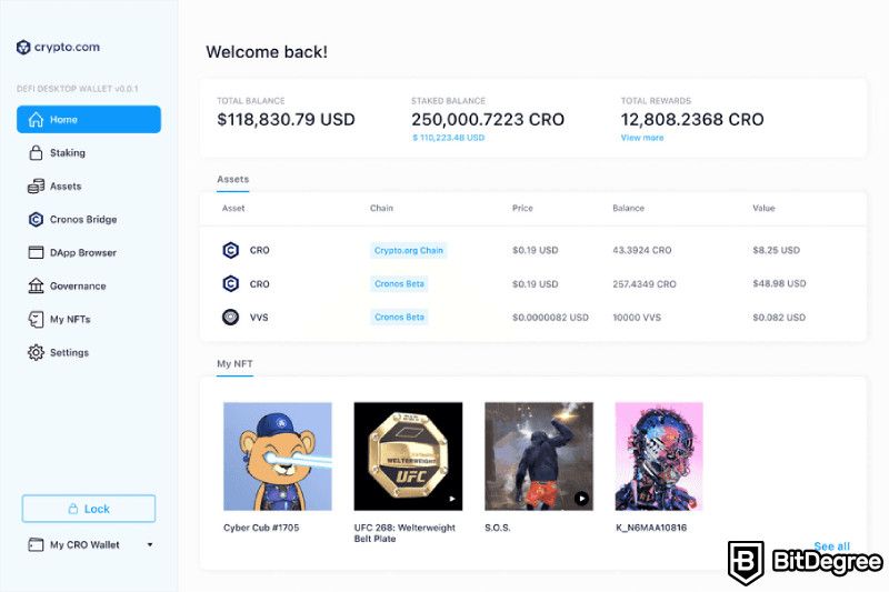 Crypto.com wallet review: desktop wallet