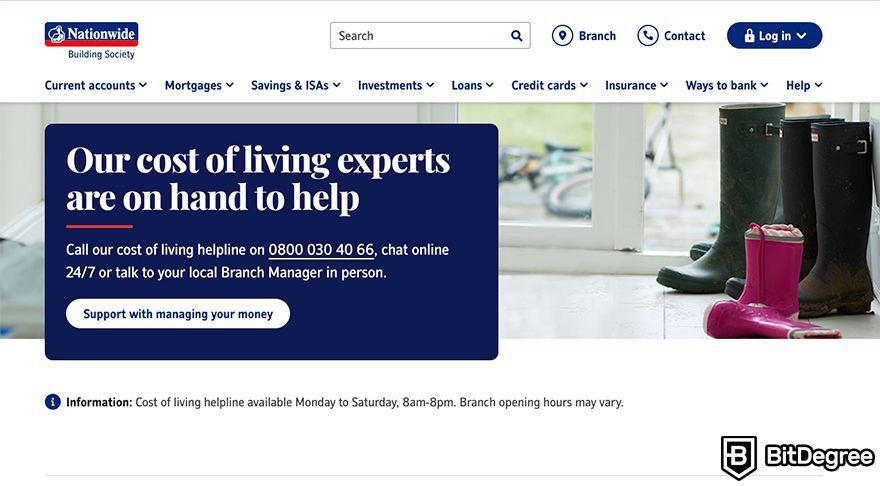 Crypto-friendly banks: Nationwide Building Society.