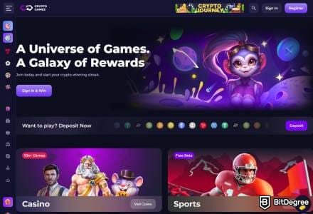 Crypto-Games - VPN-Friendly Crypto Casino With 10,000+ Games