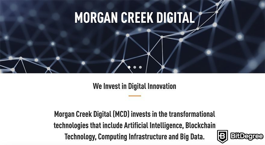 Crypto hedge funds list: Morgan Creek Digital.