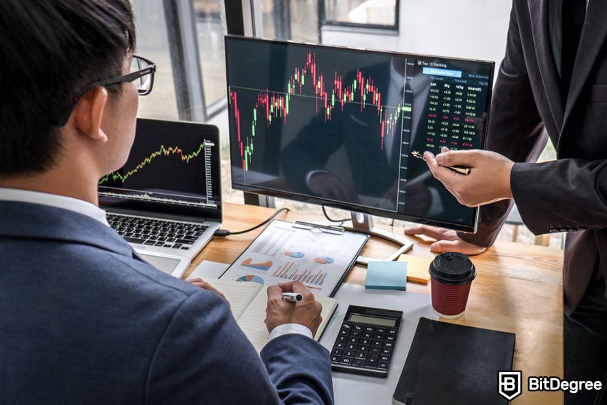 Crypto index fund: one man teaching another how to invest.