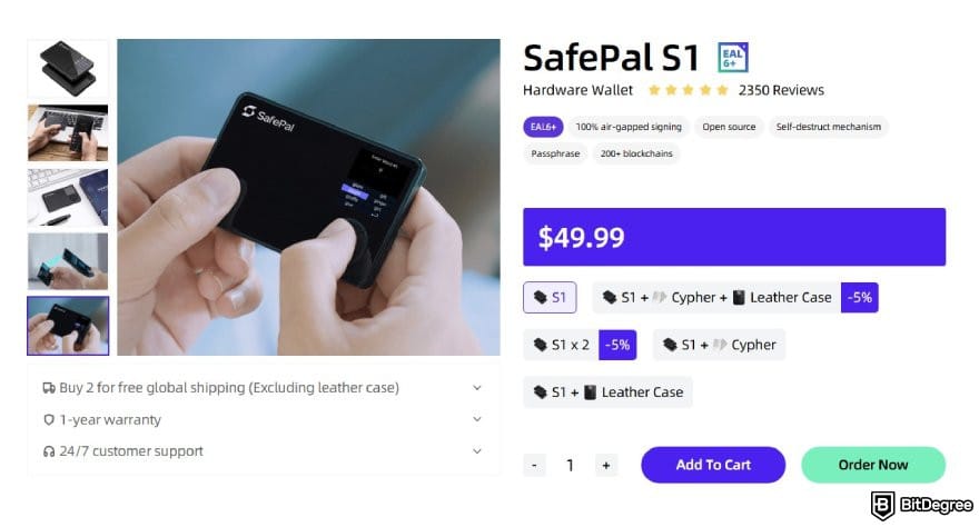 Crypto wallet deals: SafePal S1 product page. Crypto wallet deals: SafePal S1 product page.