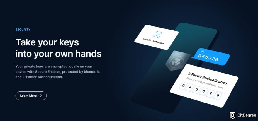 Crypto wallet for business: Crypto.com Onchain's self-custodial nature.