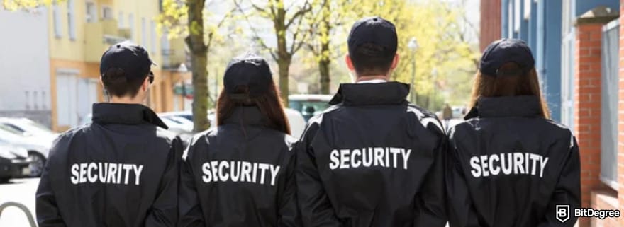 Crypto wallet for business: security guards.