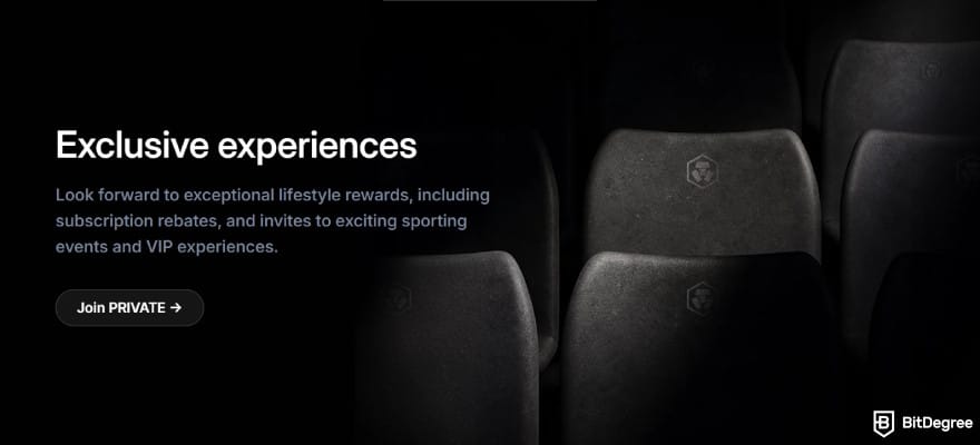 Crypto.com Level Up review: exclusive perks for Private tier.