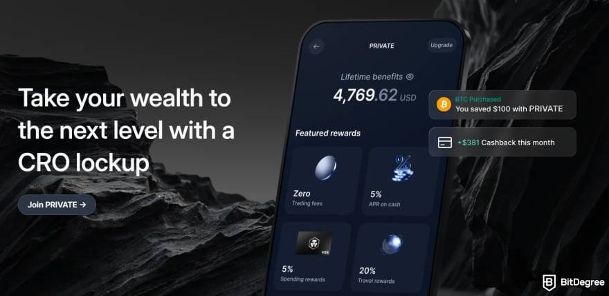 Crypto.com Level Up review: Private tier being the highest tier available.