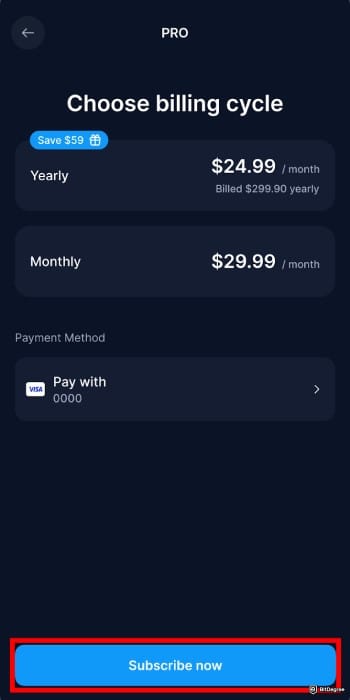 Crypto.com Level Up review: complete your payment.