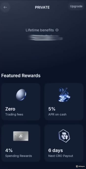 Crypto.com Level Up review: the perks of having Private tier.