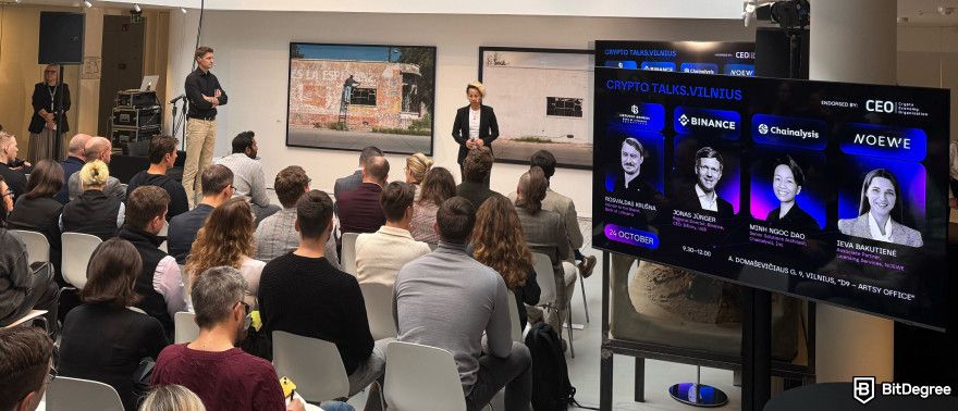 Cryptocurrency jobs: CryptoTalks conference in Vilnius.