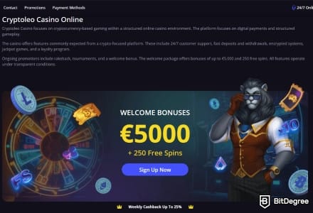 CryptoLeo Casino Review