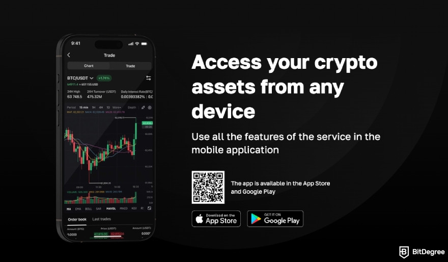 Cryptomus review: Cryptomus mobile app.