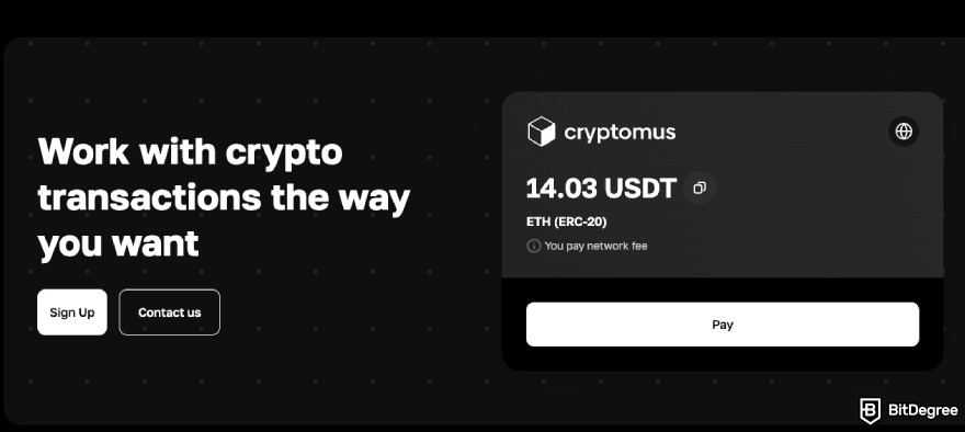 Cryptomus review summary: working with crypto transactions.