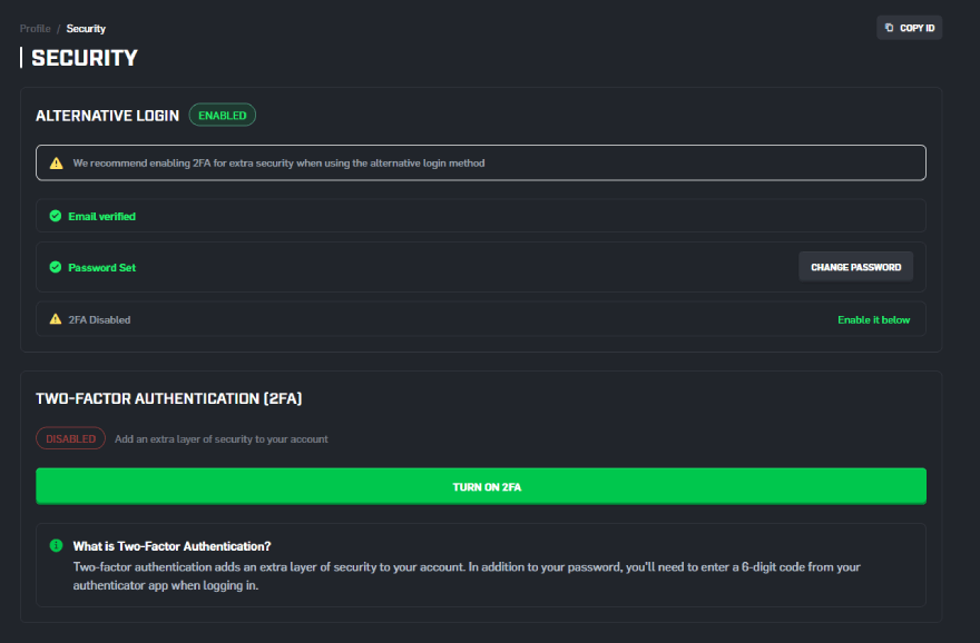 CSGORoll promo code: the security features on CSGORoll.