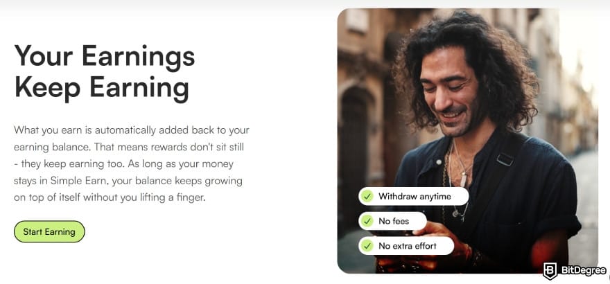 Currency devaluation in Nigeria: Ogvio's Simple Earn feature.