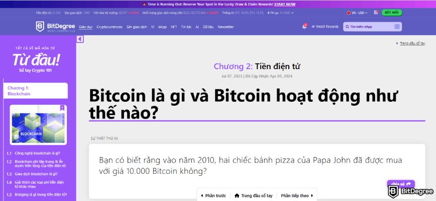 Đánh giá BitDegree Web3 Exam: Một ví dụ loại câu hỏi.