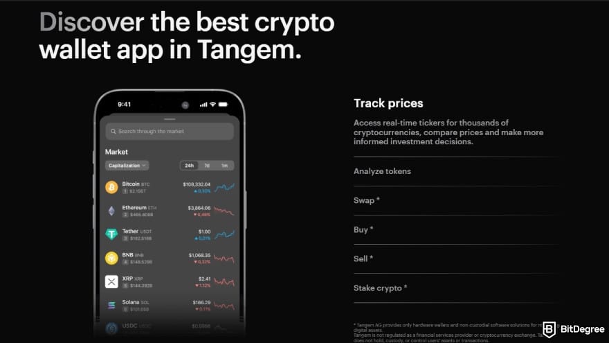 Dash wallet: Tangem wallet mobile app.