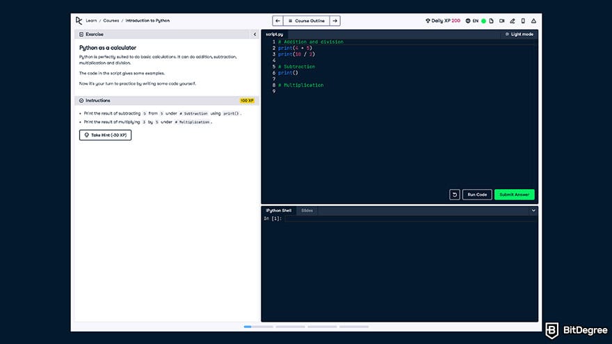 Datacamp vs Coursera: Jupyter Notebook.