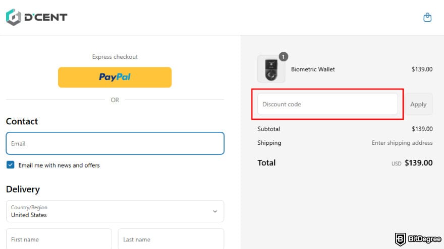 D'CENT wallet discount code: apply promo code. D'CENT wallet discount code: apply promo code.