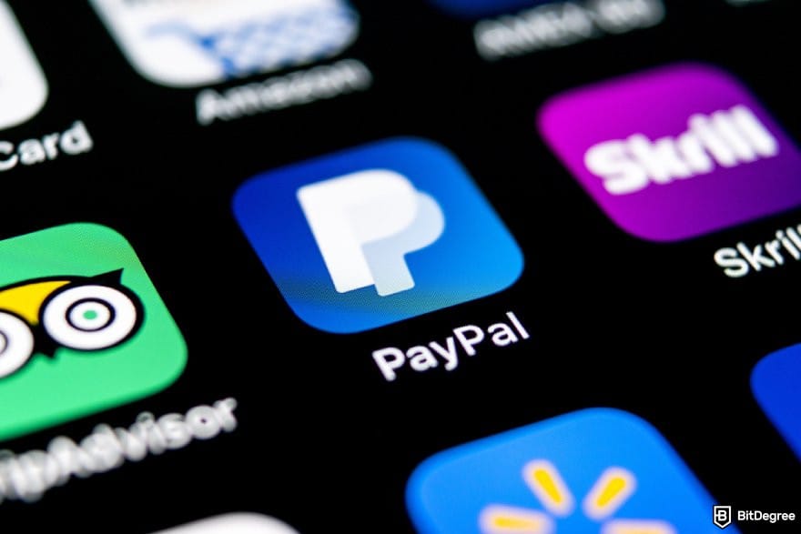 Does PayPal work in Nigeria: a close up of various app icons on a screen.