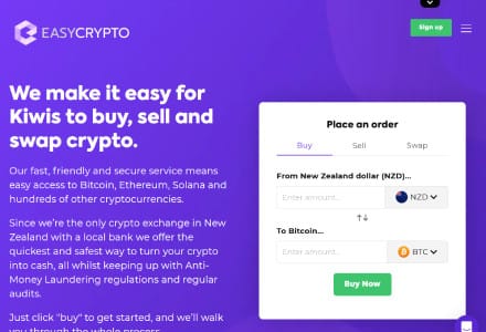 Easy Crypto - Ideal for Transparent Self-Custody