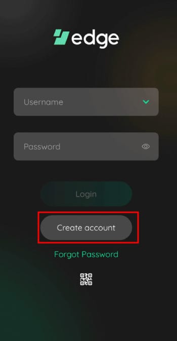 Edge wallet promo code: create an account.