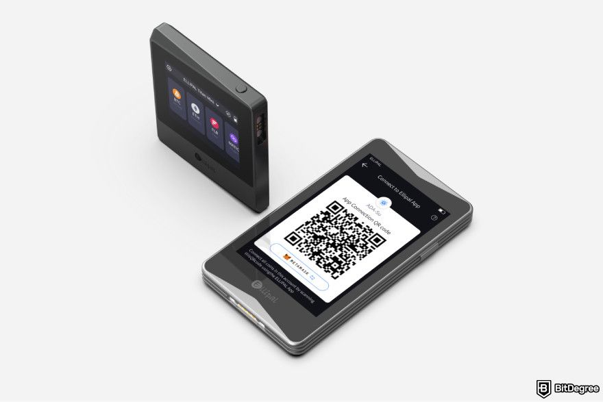 ELLIPAL Titan review: a picture of Titan 2.0 QR code.