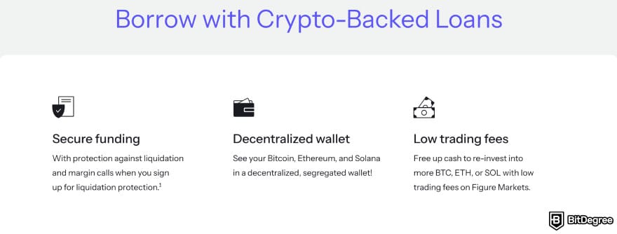 Figure Markets review: borrow with crypto-backed loans.