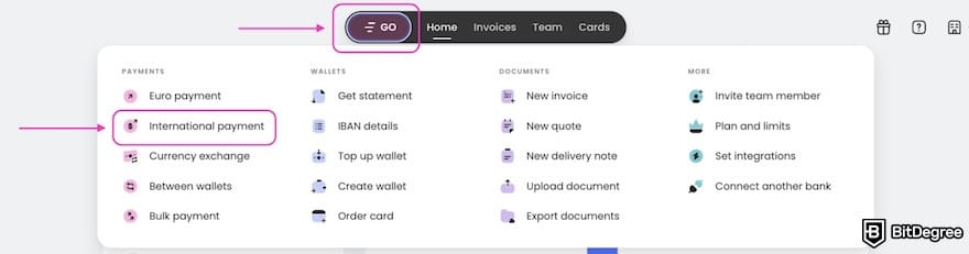 Finom review: international payments on Finom.