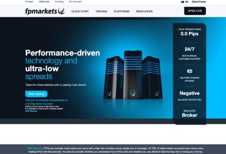 FP Markets - ECN Crypto CFDs With TradingView