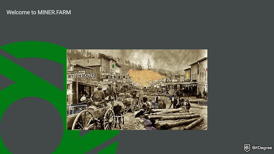 Free Cloud Mining: MinerFarm homepage.