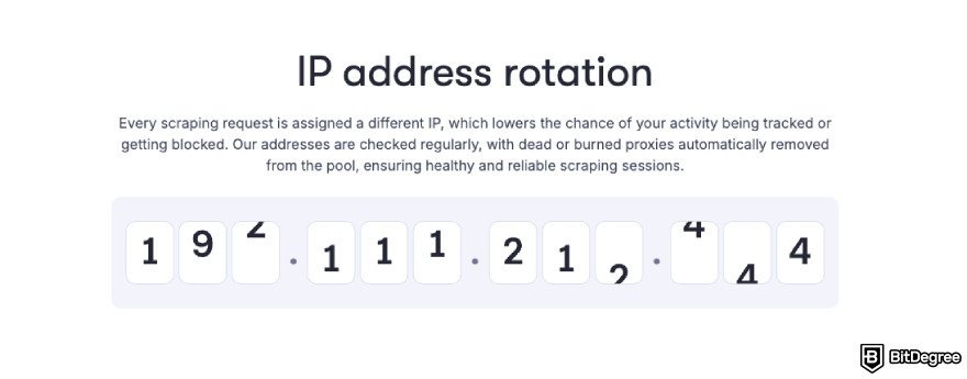 IP address rotation.