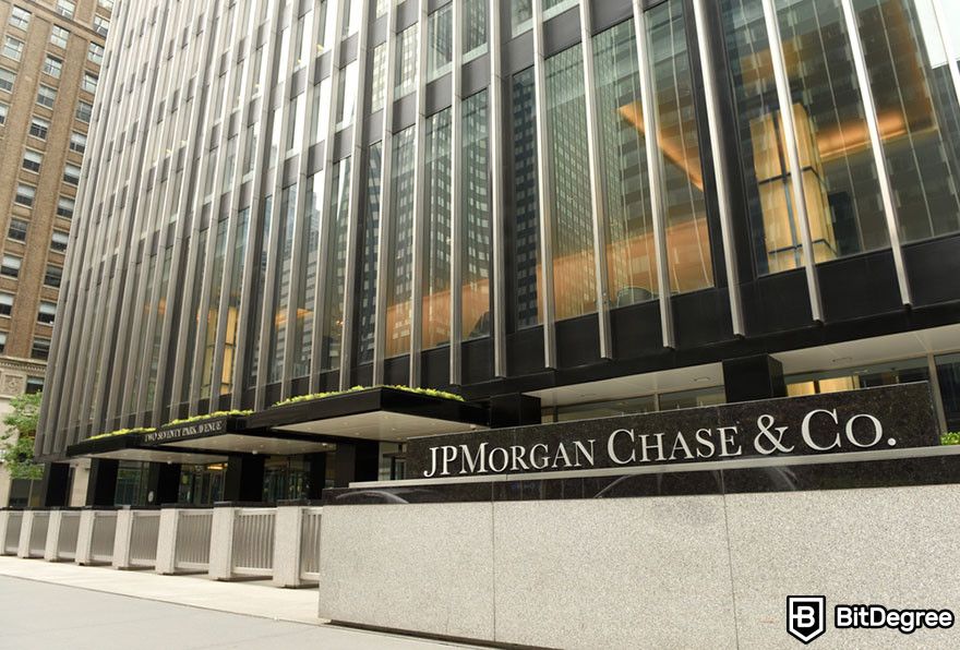 Future of cryptocurrency: JPMorgan Chase Building.