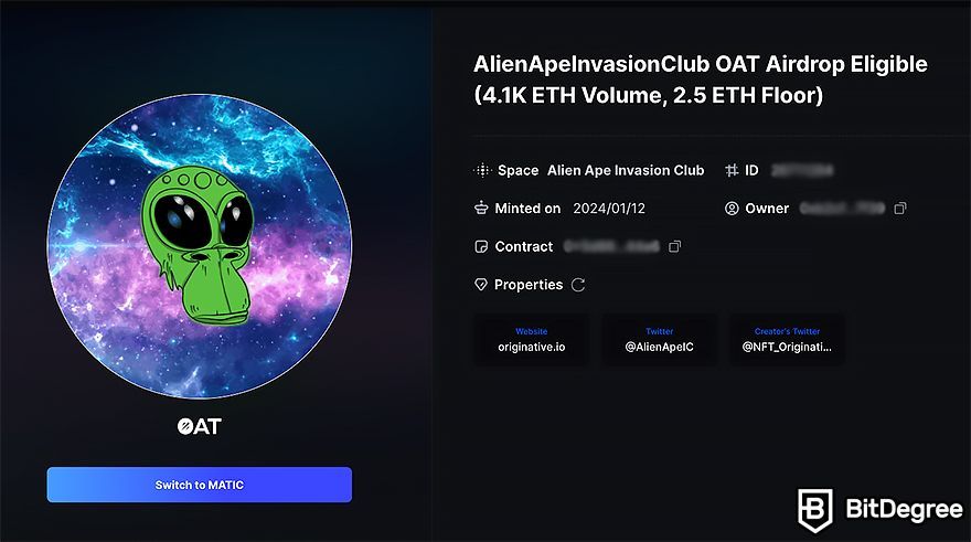 Galxe review: an OAT example.