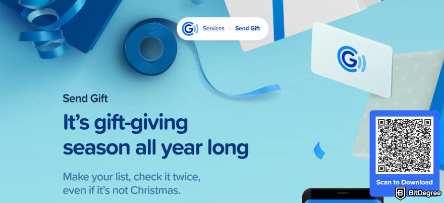 GCash review: GCash's Send Gift feature.