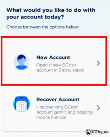 GCash review: create [New Account].